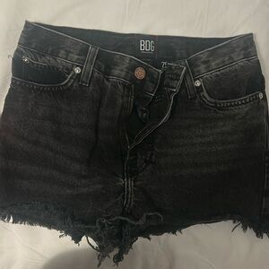 Black Jean shorts